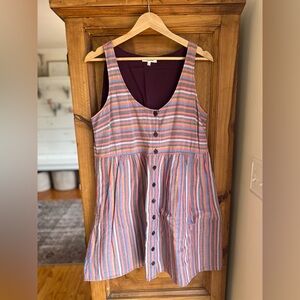 Madewell Striped Sleeveless Dress Medium
